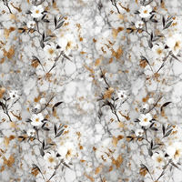 FLOWERS - Cloud Dancer WZ.2 - Mušelín bavlněný