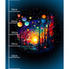 NEON GALAXY WZ.9 - panel (60cm x 50cm) brushed knitwear with elastane ITY