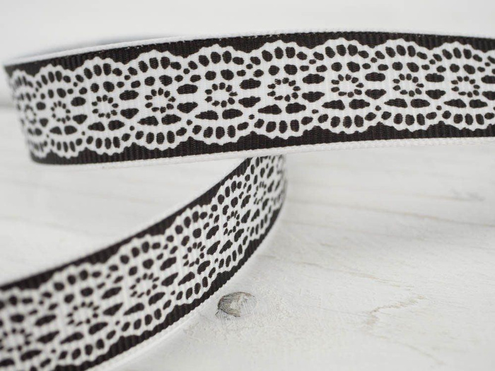 Ripsband Breite 15 mm -schwarz