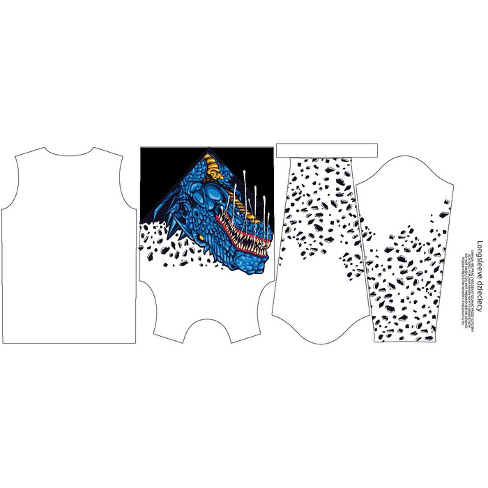 Longsleeve - BLUE DRAGON - Single Jersey ITY (110/116)