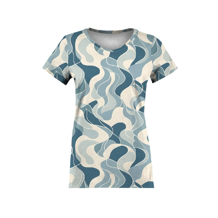 RETRO FLORAL - Jersey wiskozowy