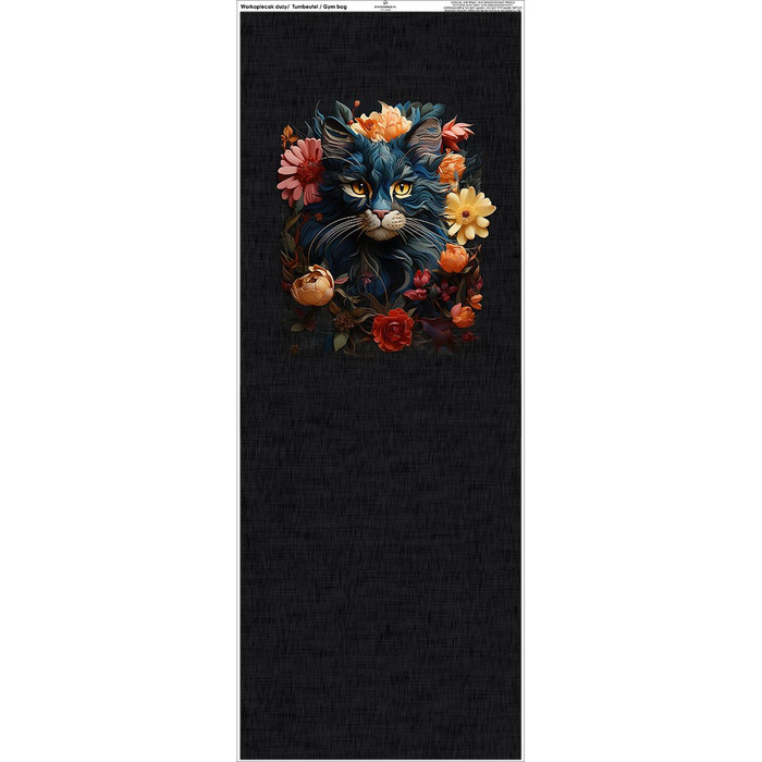 TURNBEUTEL - ANIMALS MANDALA ms.7 (cat) - Nähset