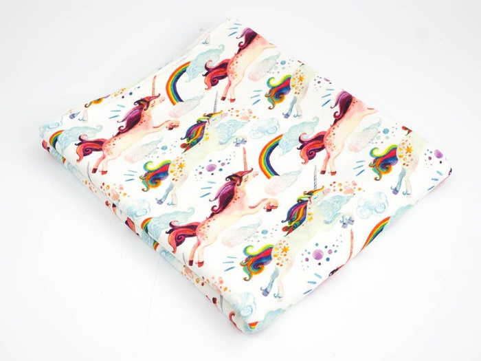 RAINBOW UNICORNS - Viscose jersey WE210