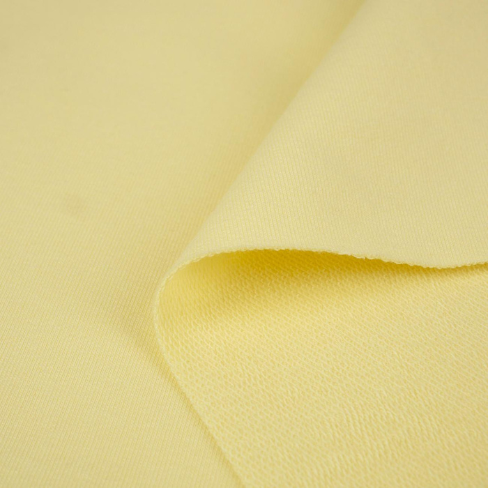 D-173 YELLOW - looped knitwear with elastan