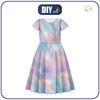 KINDER KLEID "MIA" - REGENBOGEN-OZEAN Ms. 3 - Nähset (122/128)