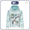 CLASSIC WOMEN’S HOODIE (POLA) M - LET IT SNOW PAT. 2 (WINTER IN THE CITY) - looped knit fabric