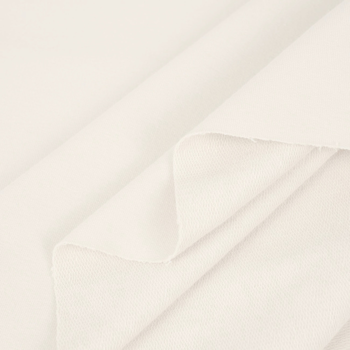 Looped knitwear with elastan - Cloud Dancer/ ECRU (D-02)