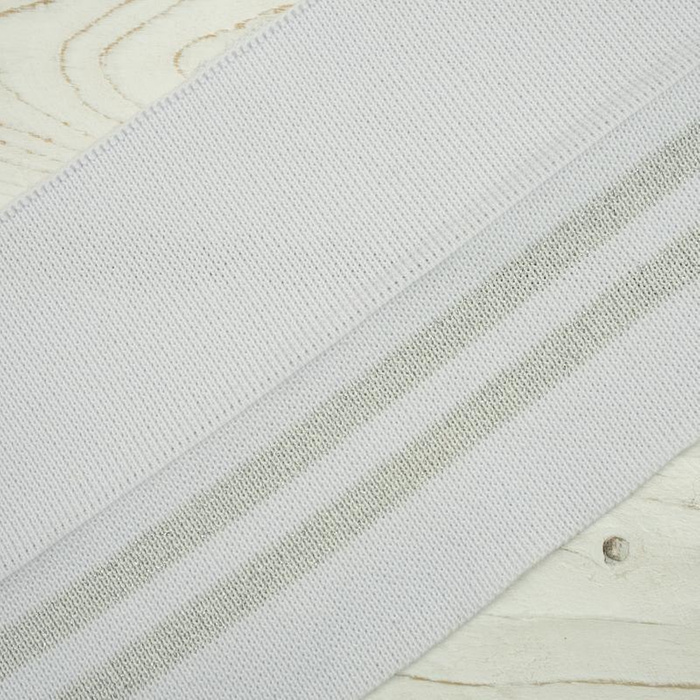 Náplet složený šedá / bílá 140cm