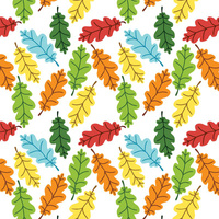 OKTOBERFEST BLÄTTER - Baumwoll Webware