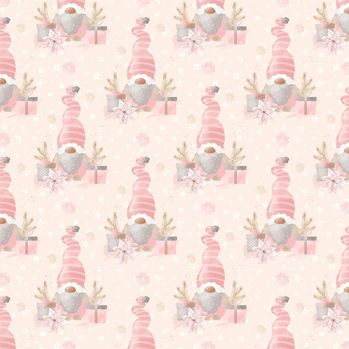 CHRISTMAS GNOMES PAT. 4 - Cotton woven fabric