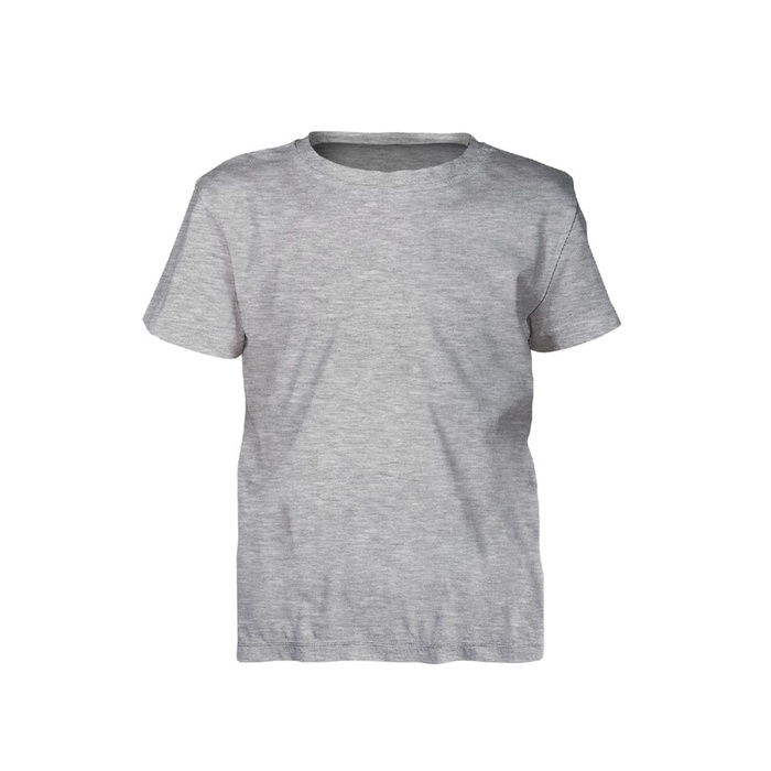 2-PACK - BASIC T-SHIRT DZIECIĘCY - JASNOSZARY (LIGHT GRAY)- zestaw do uszycia (152/158)