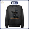 KINDER SWEATSHIRT (NOE) - HALLOWEEN CAT m 4 - Nähset (146/152)