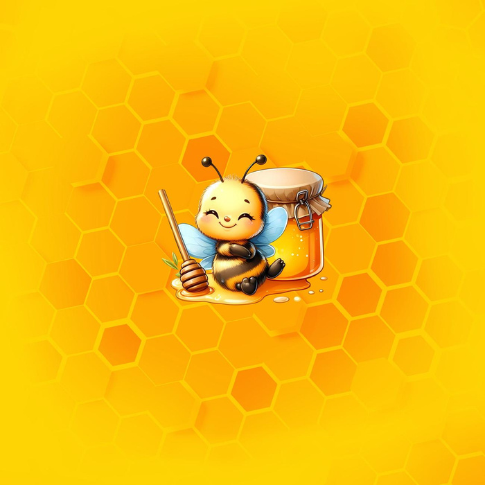 CUTE ANIMALS wz.4 - panel (60cm x 50cm)  Cotton muslin