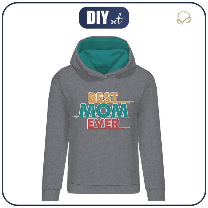 CLASSIC DAMEN HOODIE (POLA) - BEST MOM EVER - Sommersweat - M