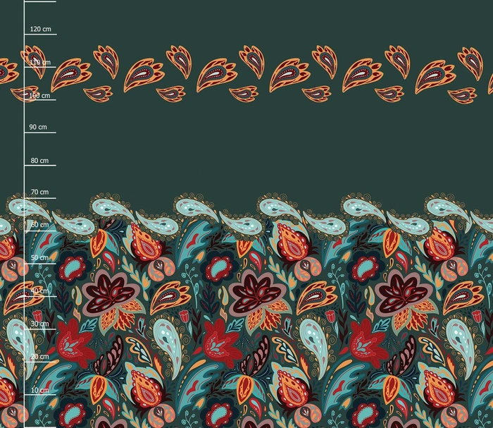 BUNT PAISLEY - Kleid-Panel krepp