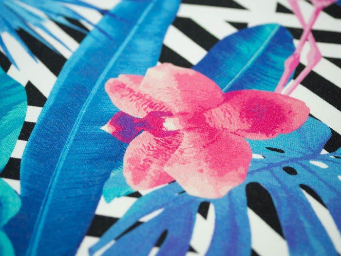 TROPICAL FLAMINGOS - Viscose jersey WE210