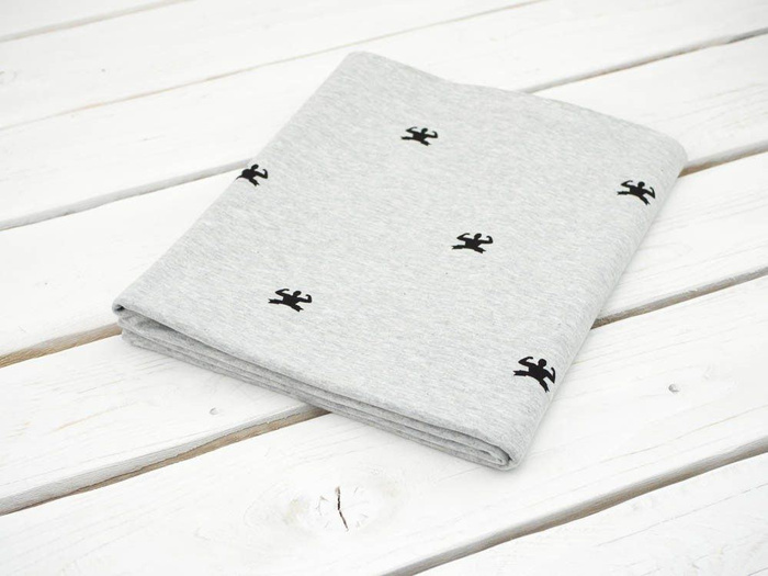 GYM (MINIMAL) / M-01 melír světle šedý - úplet TE210