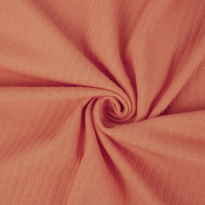 Dzianina prążkowana HARMONIA 220g - PAPAYA ORANGE (D-108)