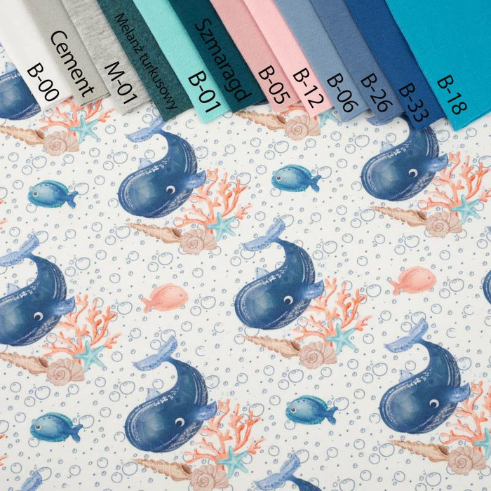 WALE / bläschen (Märchenhafter Ozean) / weiß - Wasserabweisende Webware