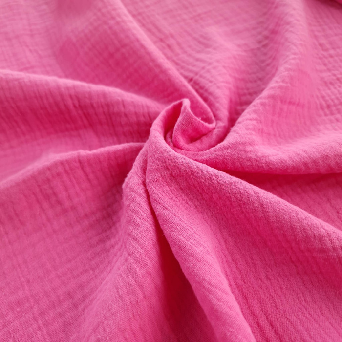 Mušelín bavlněný dvojitá gázovina - růžová (PINK)