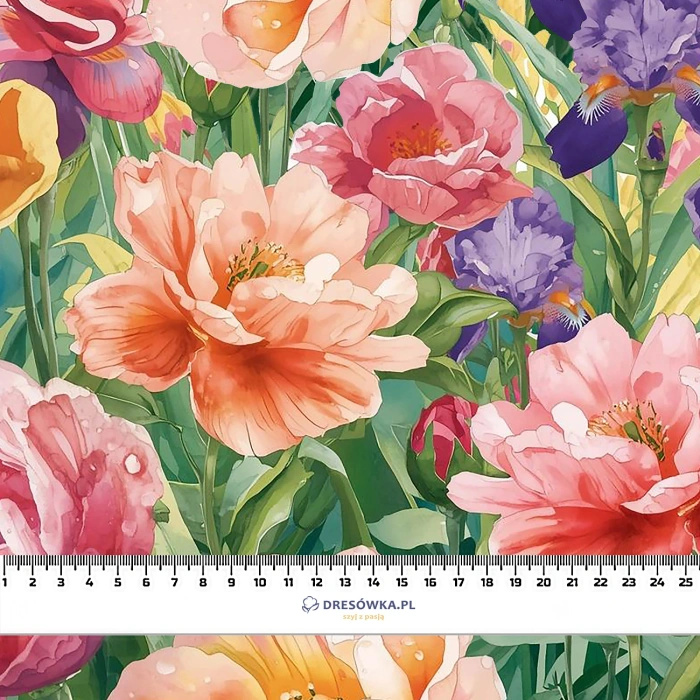 FLOWERS WZ. 73 - Minky plush