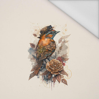 STEAMPUNK BIRD - Paneel (60cm x 50cm) Wasserabweisende Webware