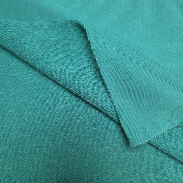Diagonal-French Terry 340g - TRANSFORMATIVE TEAL (D-247) / CYRANECZKA