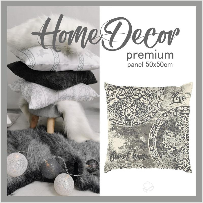 KISSENPANEL - SWEET HOME LOVE / ornament - HOME DECOR PREMIUM 
