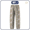 CHILDREN'S SOFTSHELL TROUSERS (YETI) - WINTER PARTY PAT. 1 (WINTER FUN) / ACID WASH BEIGE