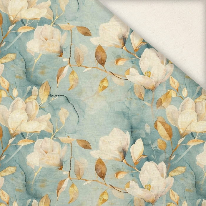 FLOWERS - Cloud Dancer WZ.3 - Linen 100%