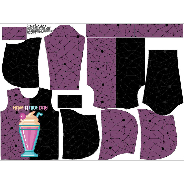 KINDER HOODIE (ALEX) - HAVE A NICE DAY - Nähset (122/128)