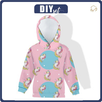 KINDER HOODIE (ALEX) - EINHÖRNER Ms.2 - Nähset