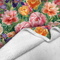 FLOWERS WZ. 73 - Minky plush