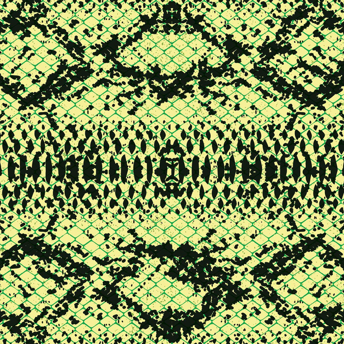 SNAKE'S SKIN PAT.1 / green - Viscose jersey