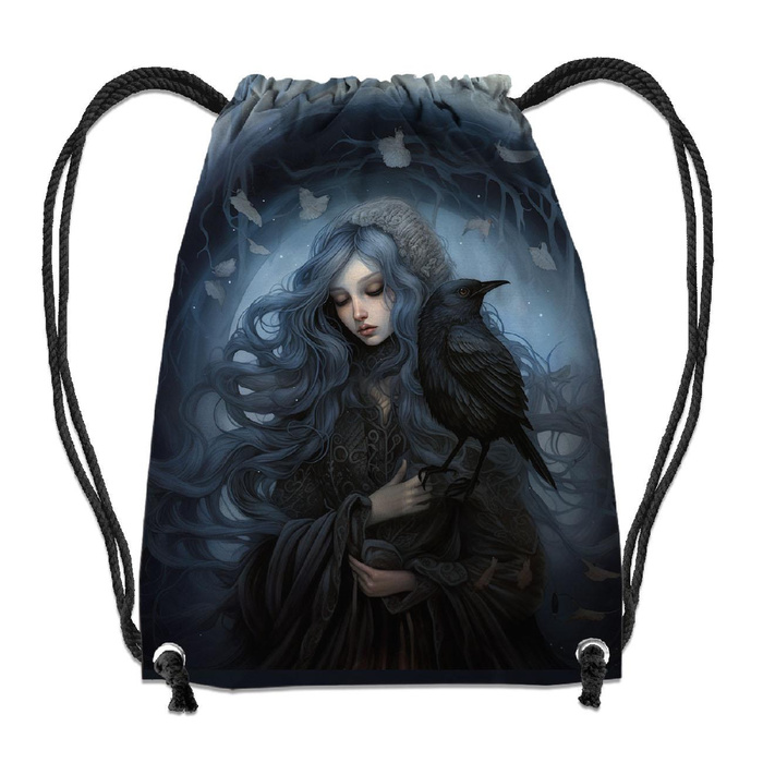 GYM BAG - GOTHIC GIRL pat. 2 - big