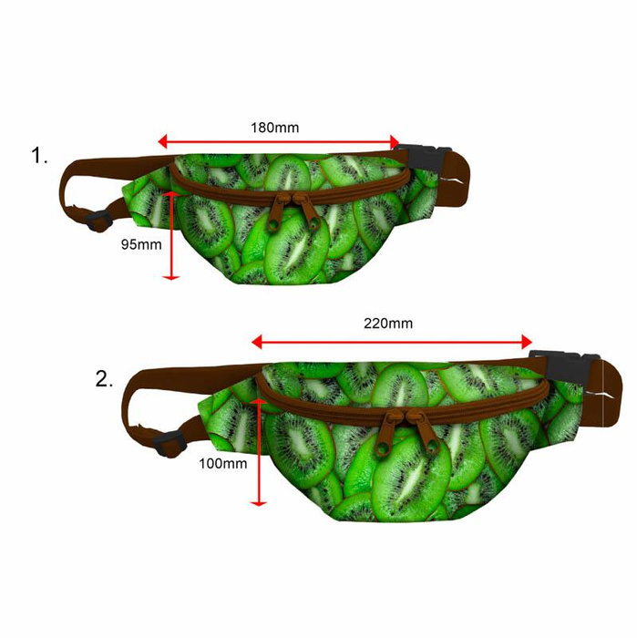 HIP BAG - KIWI / Choice of sizes