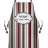 CHRISTMAS APRON - MERRY CHRISTMAS / stripes pat. 2