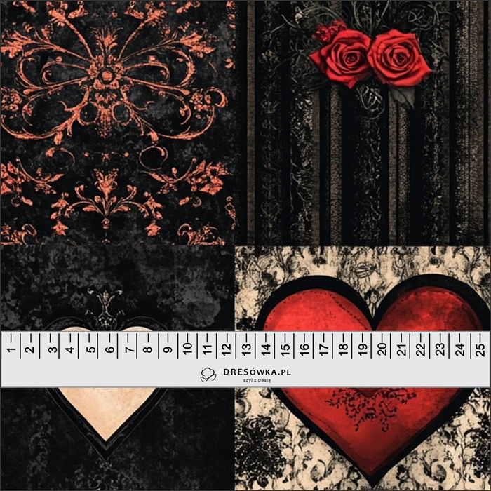 VALENTINE'S DAY 7 - teplákovina počesaná s elastanem ITY