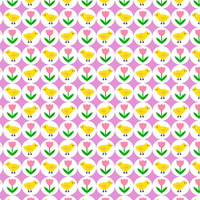 CHICKS AND TULIPS / LILA- single jersey with elastane