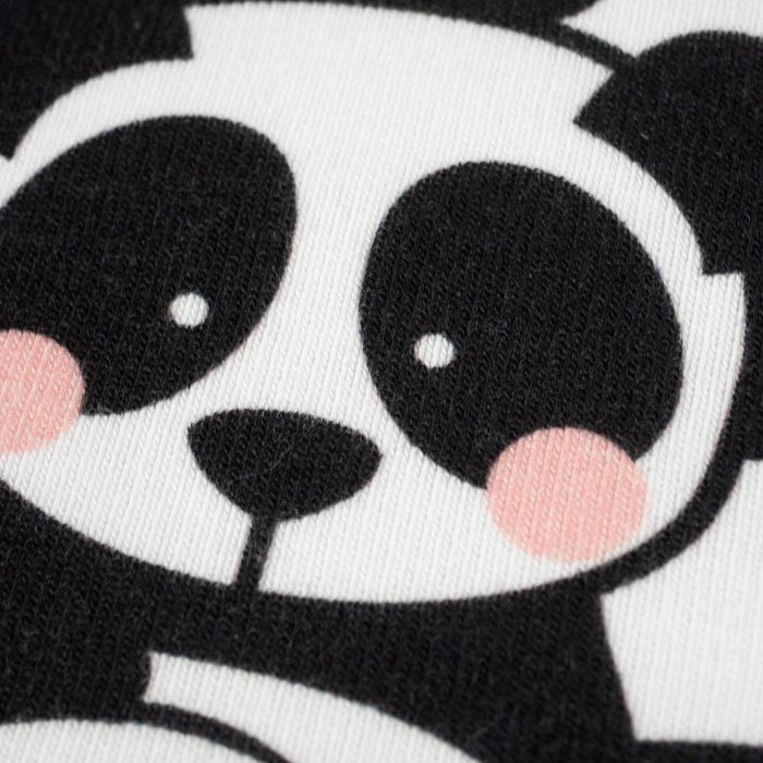 PANDAS / pink  - Hydrophobic brushed knit