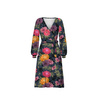 Zavinovací šaty (BIANCA) - FLORAL AUTUMN vz. 3 - Sada šití XXL