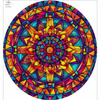 COLORFUL MANDALA WZ.2 - duży panel na spódnicę z koła