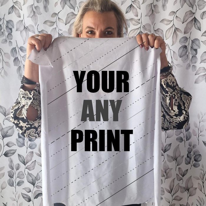 PANEL (75cm x 80cm) - WITH CUSTOM PRINT - single jersey with elastane ITY