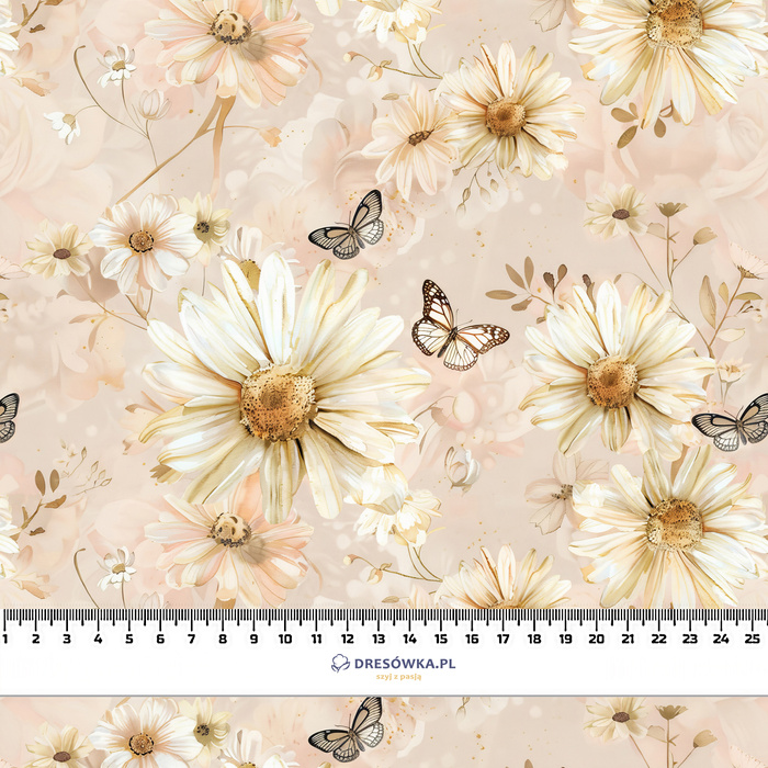 FLOWERS - Cloud Dancer WZ.6 - Viscose jersey