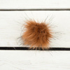 Eco fur pompom 6 cm - ginger