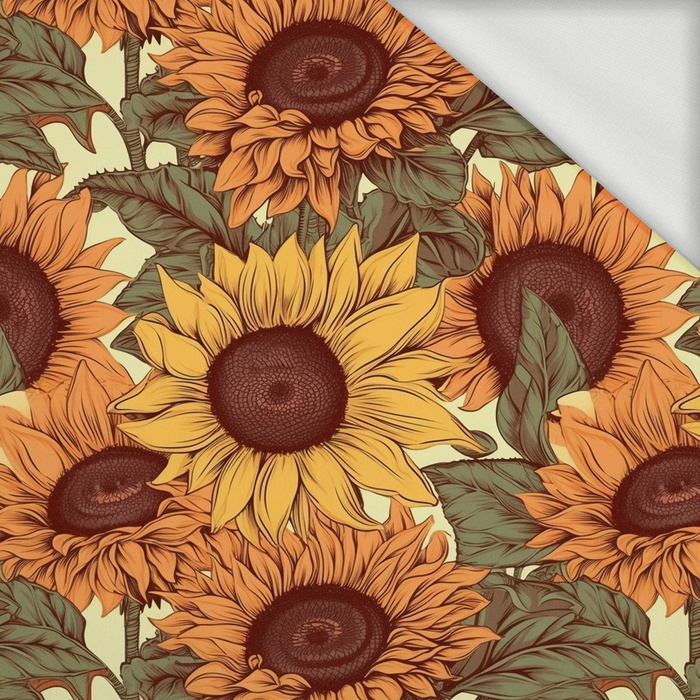 Sunflowers wz. 7 - dresówka pętelkowa