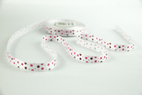 Satin Polka colorful dot Ribbon width 10 mm