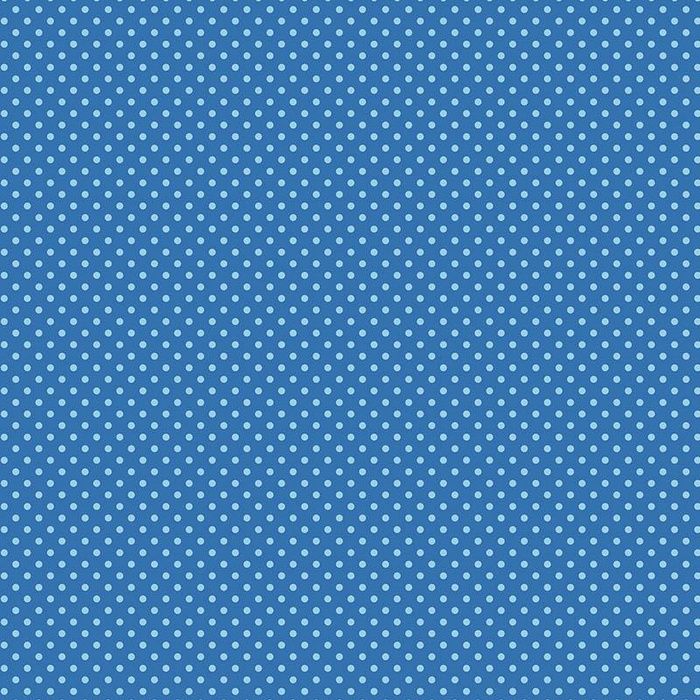 HELLBLAUE PUNKTE / BLAU (KÜRBISGARTEN) - Baumwoll Webware