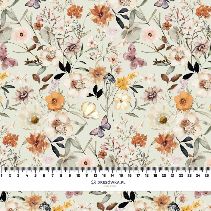 FLOWERS MIX pat. 3 - Cotton muslin