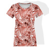 WOMEN’S T-SHIRT- ZEBRA / red - single jersey XXXL